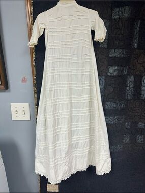 Classic White Cotton christening gown
